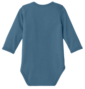 JWMI Rabbit Skins™ Infant Long Sleeve Jersey Bodysuit - Indigo
