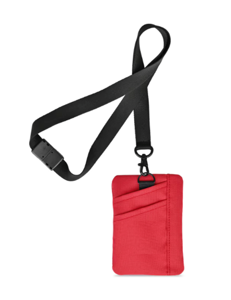 STRAYER Rally Recycled ID Pouch Lanyard