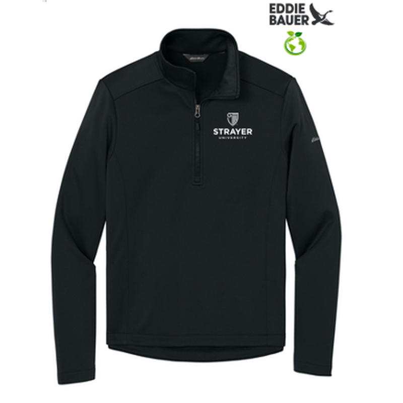 STRAYER - Eddie Bauer® Smooth Mid Layer Fleece 1/2-Zip - Black