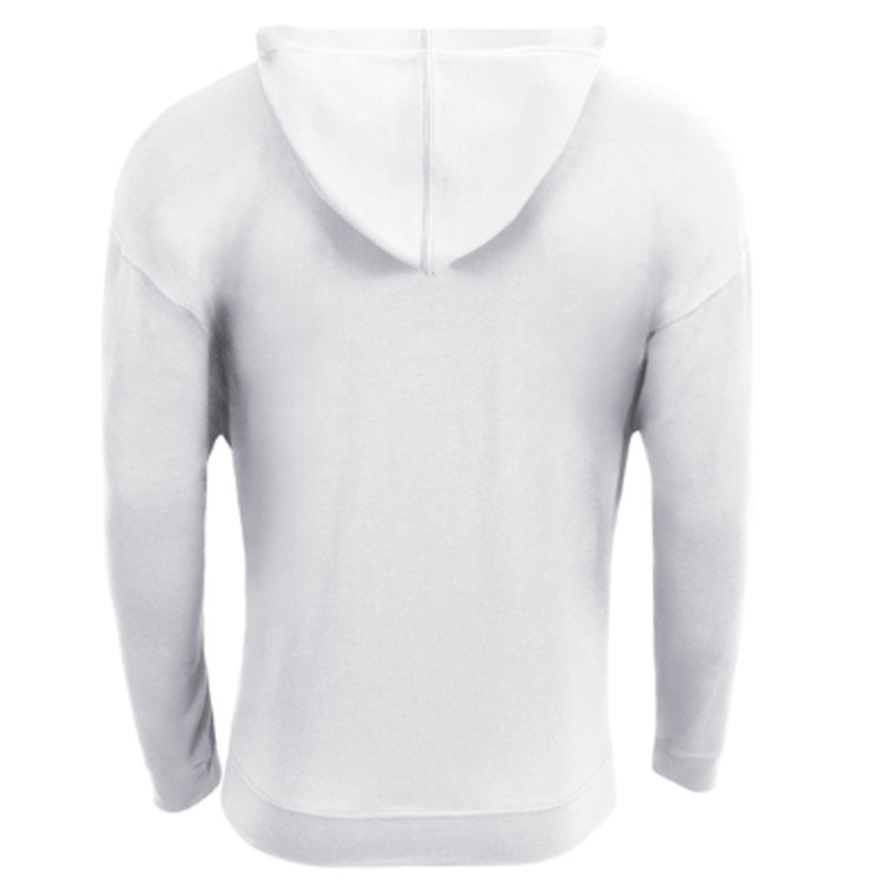 NEW Strayer A4 Softek Long Sleeve Hooded Tee - White