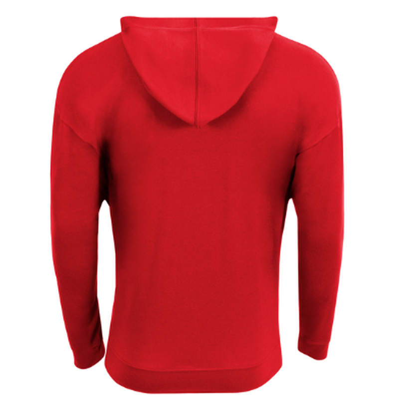 NEW Strayer A4 Softek Long Sleeve Hooded Tee - Scarlet