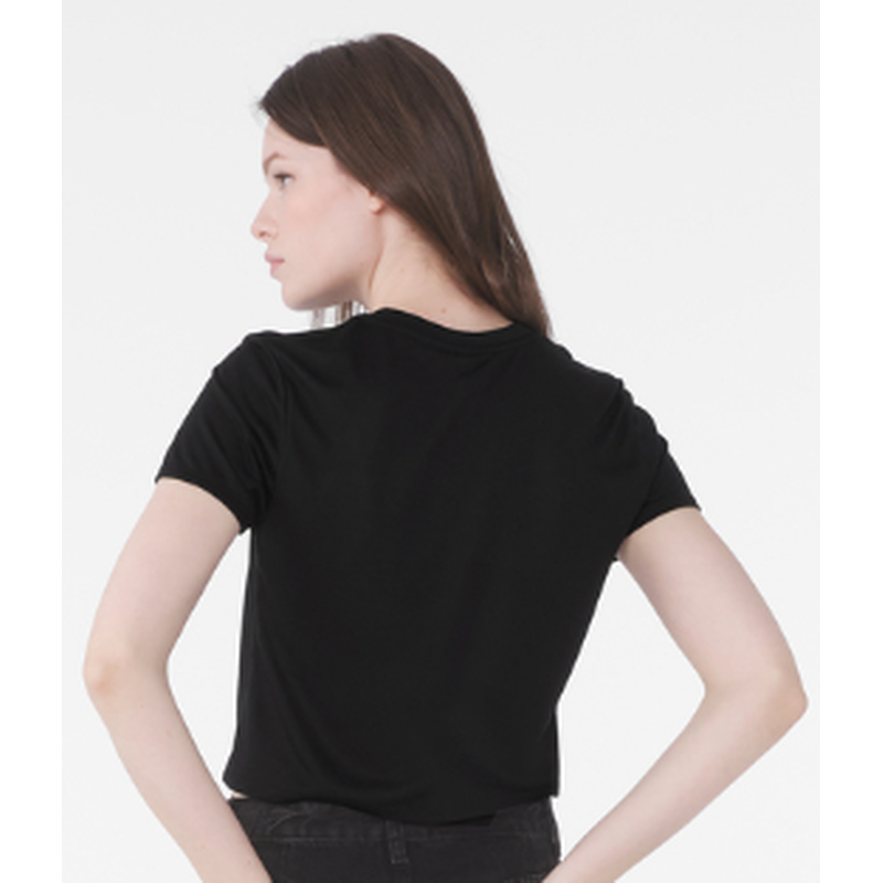 NEW Strayer BELLA+CANVAS® Women’s Flowy Cropped Tee - Black