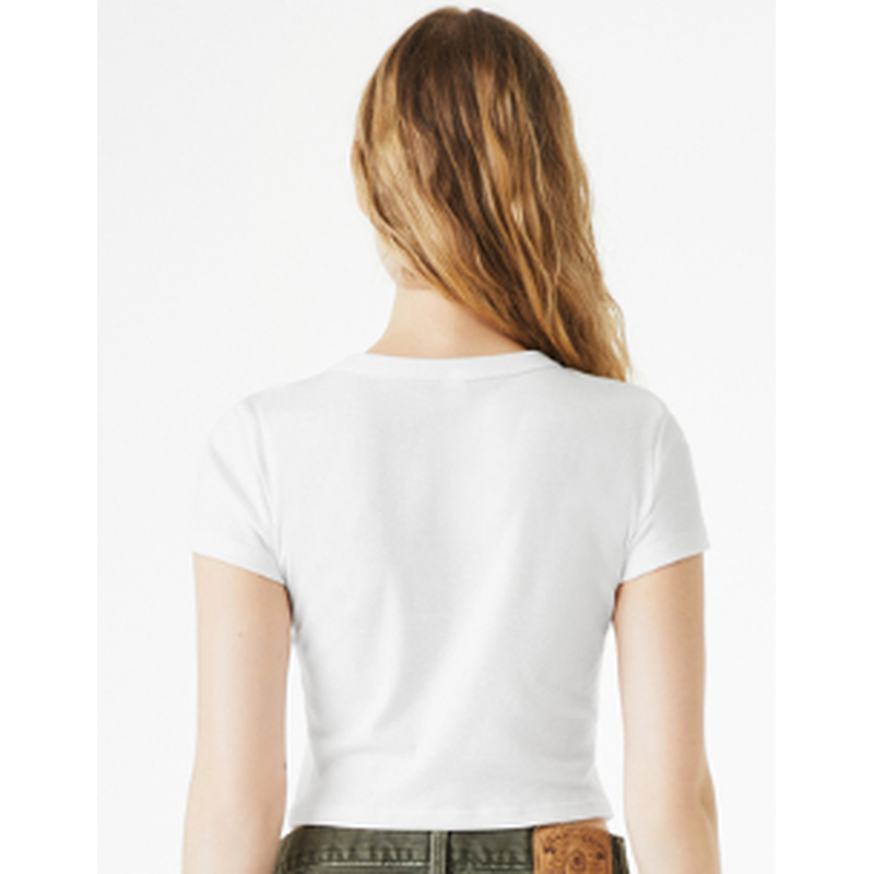 NEW Strayer BELLA+CANVAS® Women’s Micro Rib Baby Tee - White