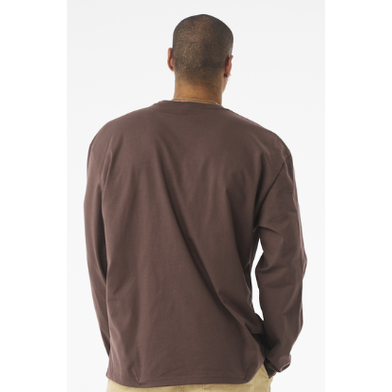 NEW Strayer BELLA+CANVAS® Unisex 7.5-Ounce Heavyweight Long Sleeve Tee - Cocoa