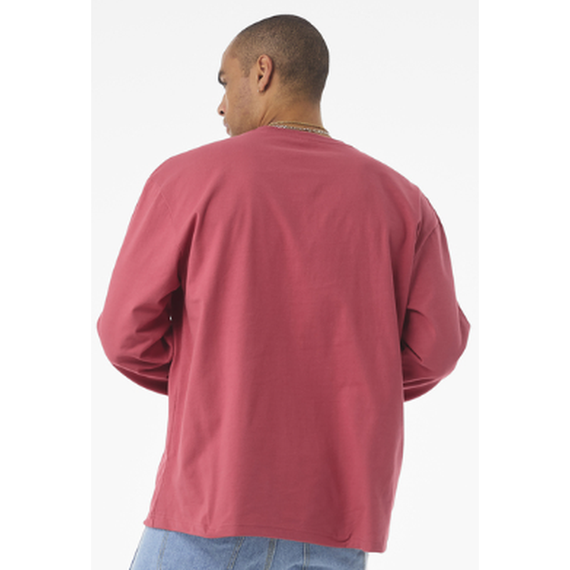 NEW Strayer BELLA+CANVAS® Unisex 7.5-Ounce Heavyweight Long Sleeve Tee - Vintage Red