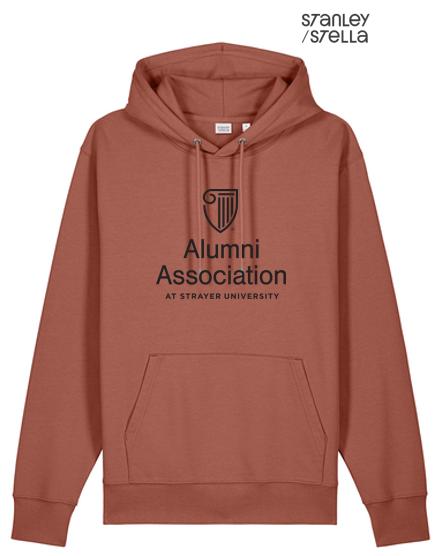 STRAYER ALUMNI Stanley/Stella Unisex Cruiser 2.0 Hooded Sweatshirt (10-in logo) - Heritage Brown