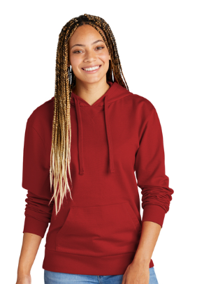 STRAYER ALUMNI Allmade® Unisex Organic French Terry Pullover Hoodie - Revolution Red