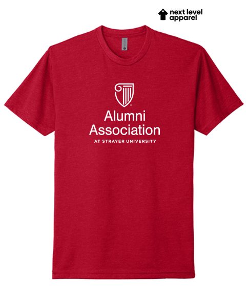 STRAYER ALUMNI Next Level Apparel® Unisex CVC Tee - Red