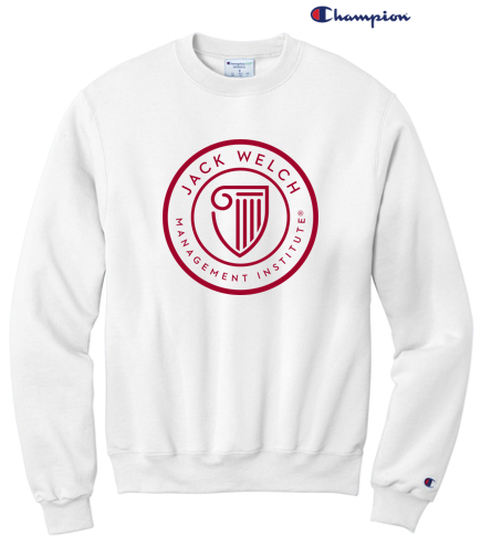 JWMI Logo Champion® Powerblend® Unisex Crewneck Sweatshirt - White