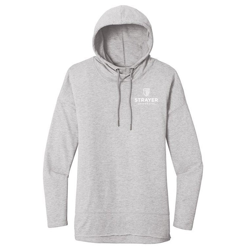District ® Women’s Featherweight French Terry ™ Hoodie-LIGHT HEATHER GREY