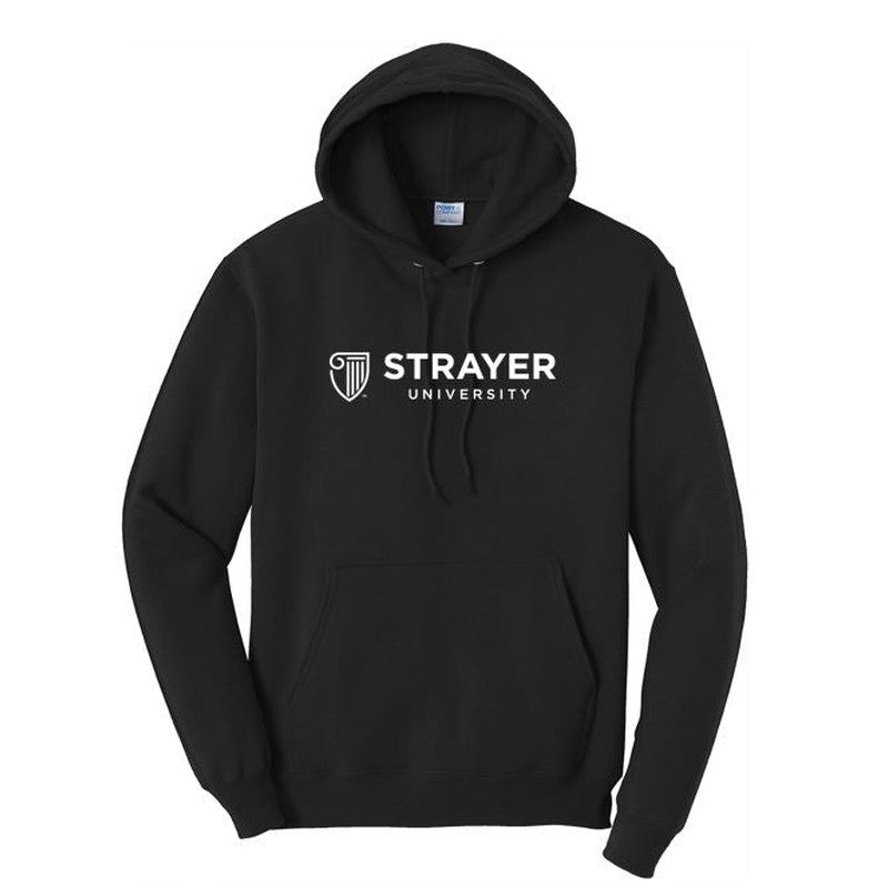 Port & Company® Core Fleece Pullover Hooded Sweatshirt - BLACK