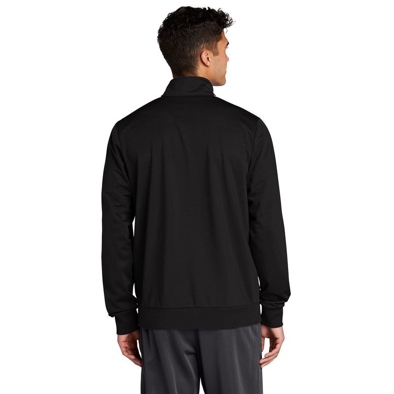 STRAYER Sport-Tek ® Tricot Track Jacket Black/ White