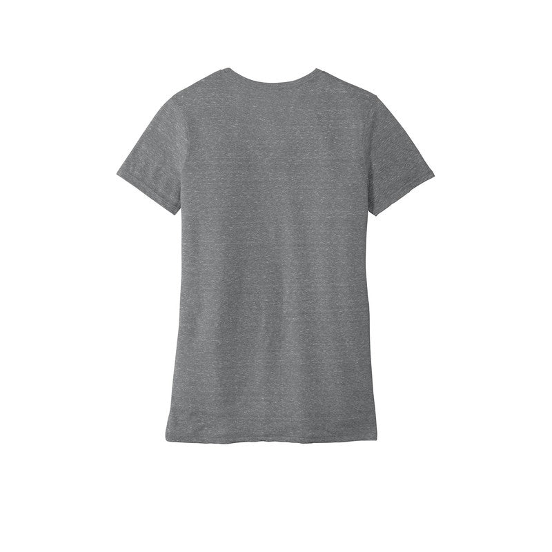 JERZEES ® Ladies Snow Heather Jersey V-Neck T-Shirt-CHARCOAL
