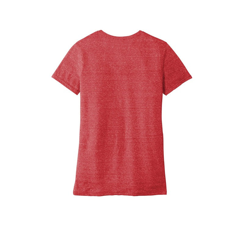 JERZEES ® Ladies Snow Heather Jersey V-Neck T-Shirt-RED