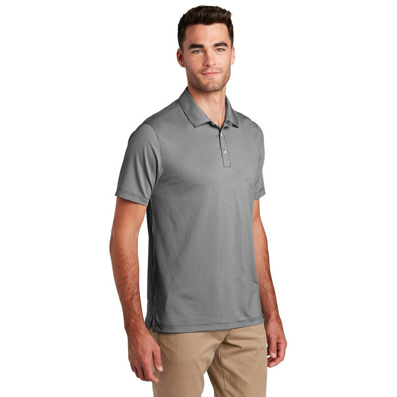Port Authority ® Gingham Polo-Black/ White