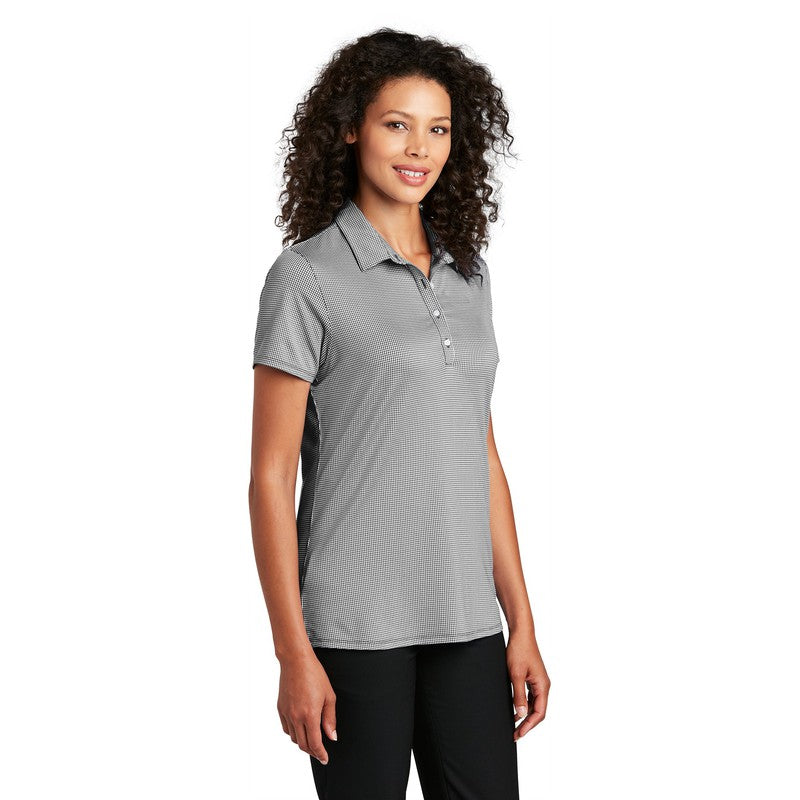 Port Authority ® Ladies Gingham Polo-Rich Black/ White