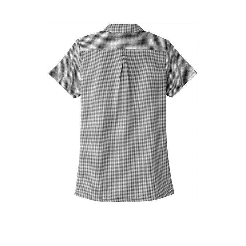 Port Authority ® Ladies Gingham Polo-Rich Black/ White