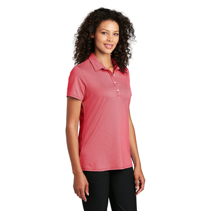 Port Authority ® Ladies Gingham Polo-Rich Red/ White