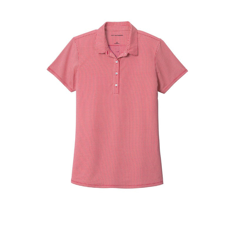 Port Authority ® Ladies Gingham Polo-Rich Red/ White