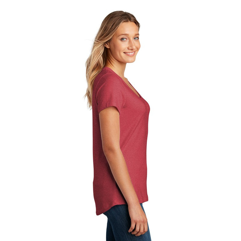District ® Women’s Flex Scoop Neck Tee-Heathered Red