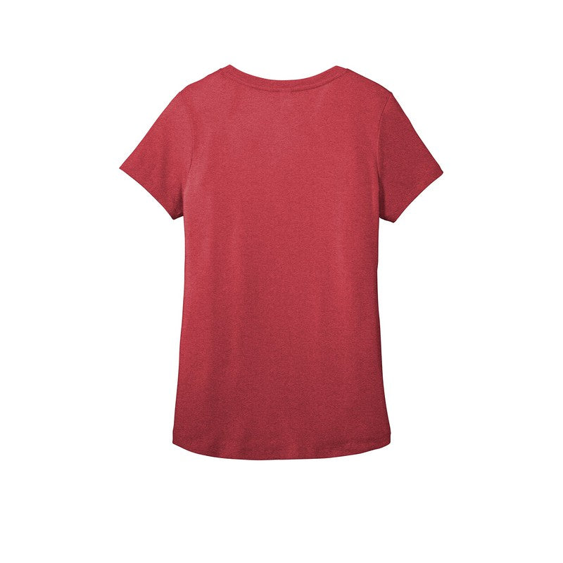 District ® Women’s Flex Scoop Neck Tee-Heathered Red