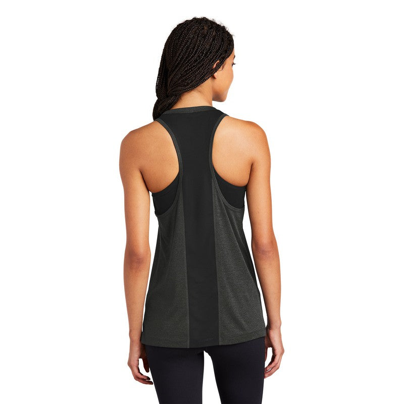 Sport-Tek ® Ladies Endeavor Tank-Black Heather/ Black