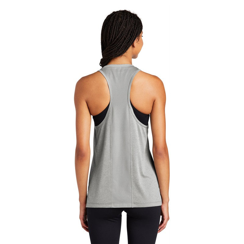 Sport-Tek ® Ladies Endeavor Tank-Light Grey Heather/ Light Grey