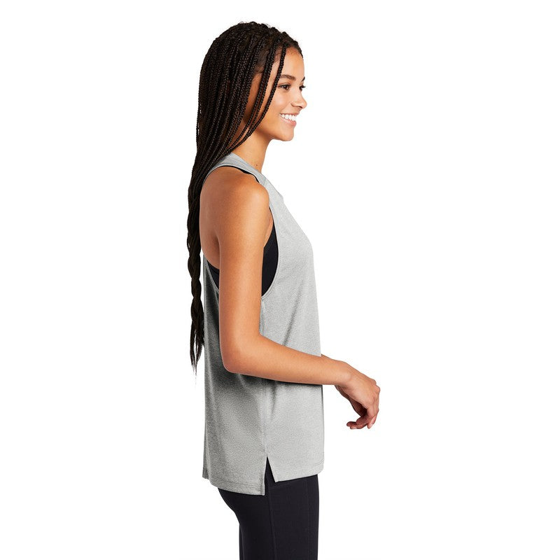 Sport-Tek ® Ladies Endeavor Tank-Light Grey Heather/ Light Grey