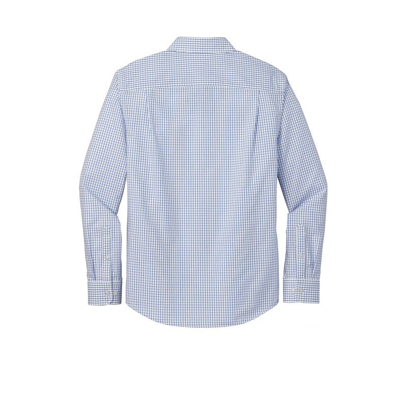 Red House ® Open Ground Check Non-Iron Shirt-Medium Blue/ White