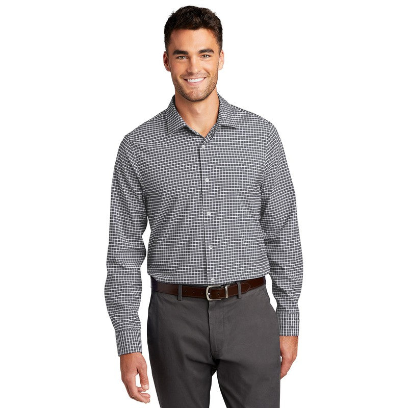 Port Authority ® City Stretch Shirt-Graphite/ White