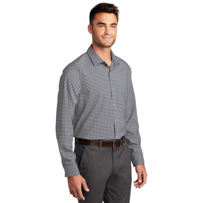 Port Authority ® City Stretch Shirt-Graphite/ White