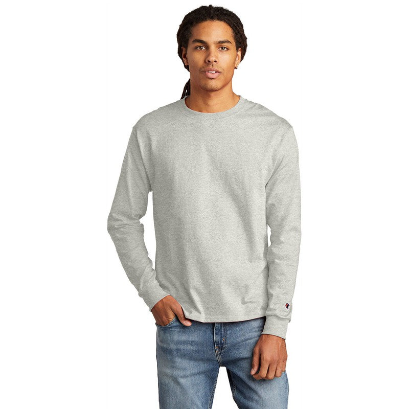STRAYER Champion ® Heritage 5.2-Oz. Jersey Long Sleeve Tee-Oxford