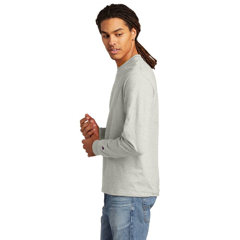 STRAYER Champion ® Heritage 5.2-Oz. Jersey Long Sleeve Tee-Oxford