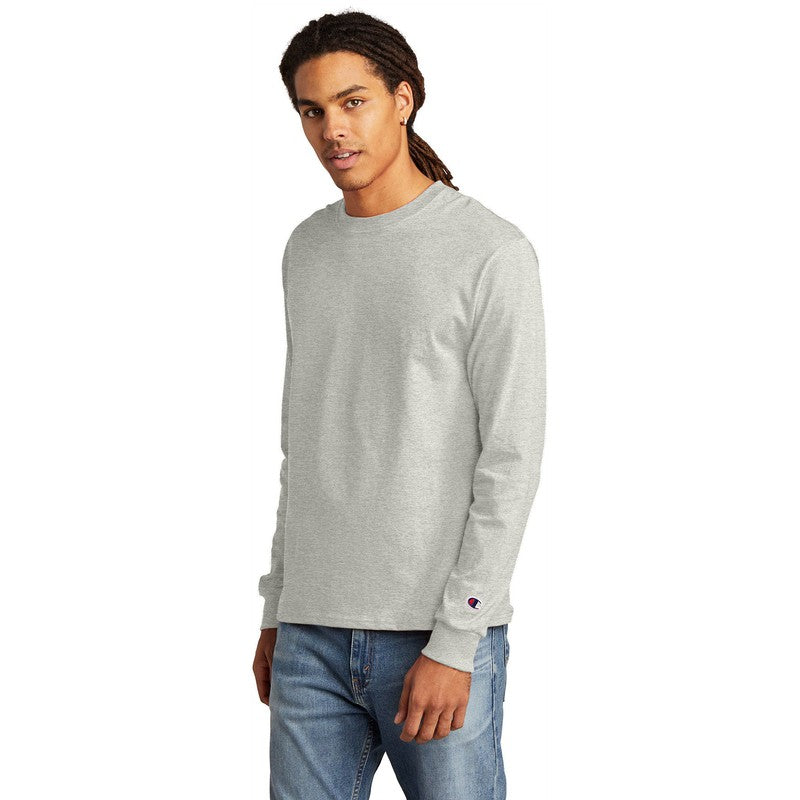 STRAYER Champion ® Heritage 5.2-Oz. Jersey Long Sleeve Tee-Oxford