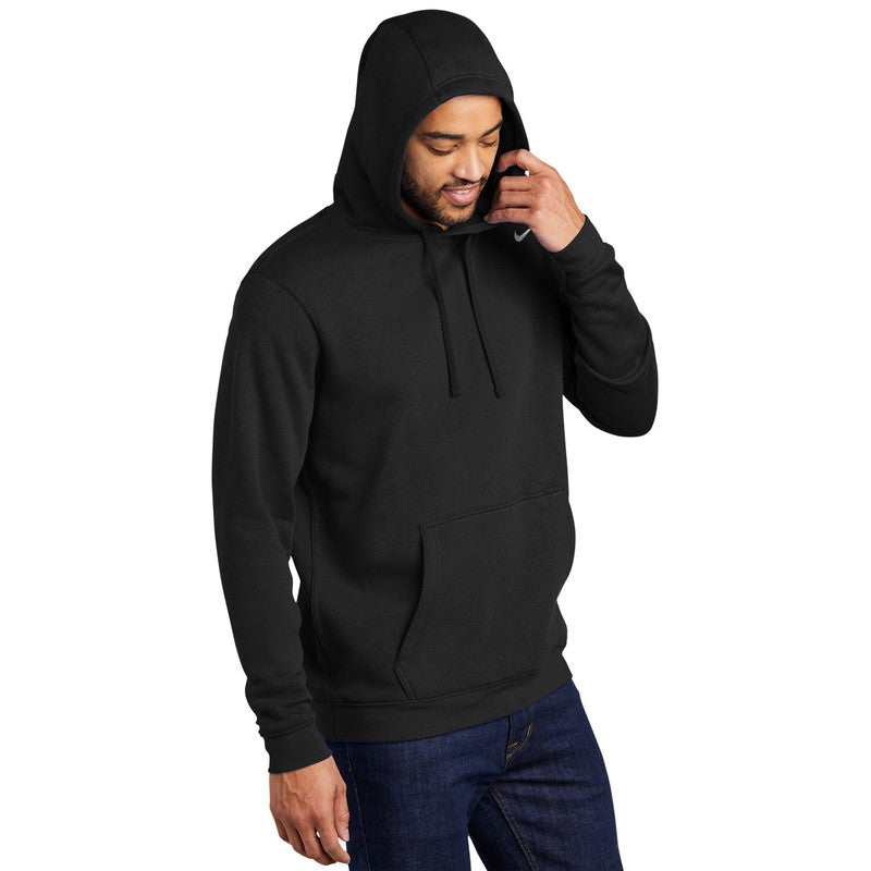 Nike Club Fleece Pullover Hoodie-Black
