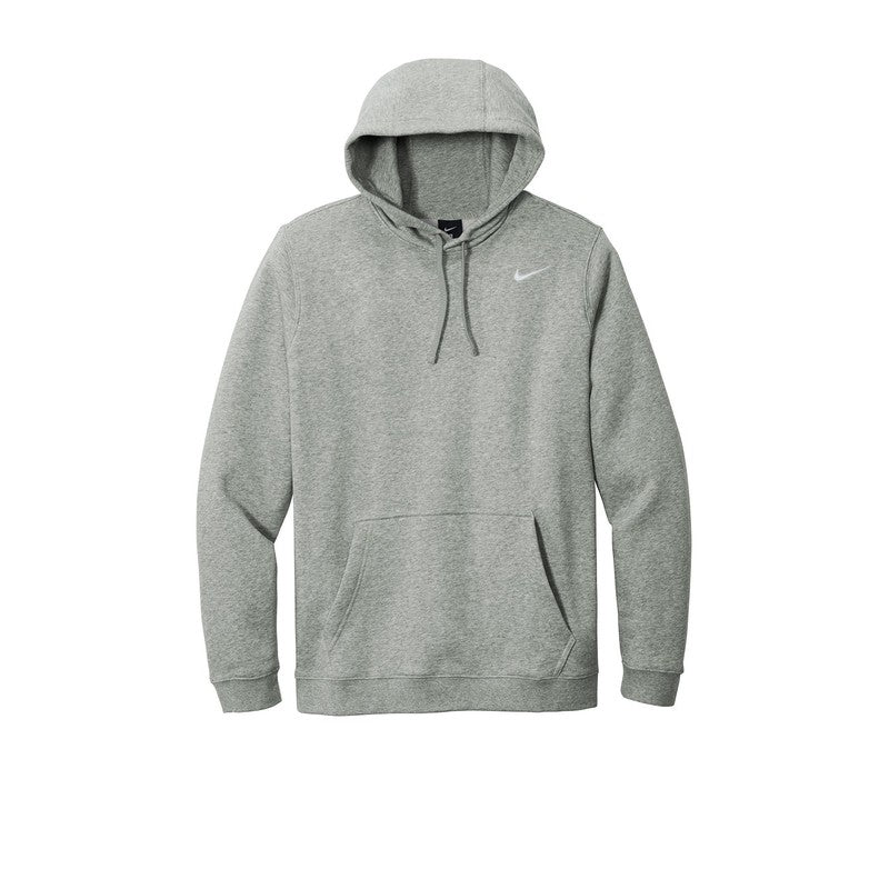 Nike Club Fleece Pullover Hoodie-Dark Grey Heather