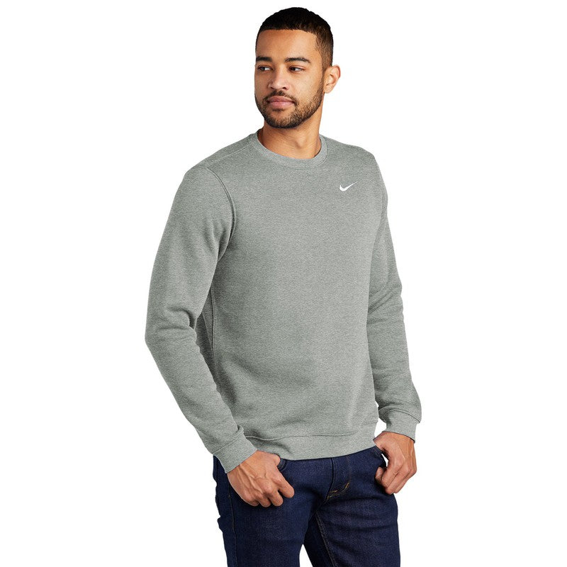 Nike Club Fleece Crew-Dark Grey Heather