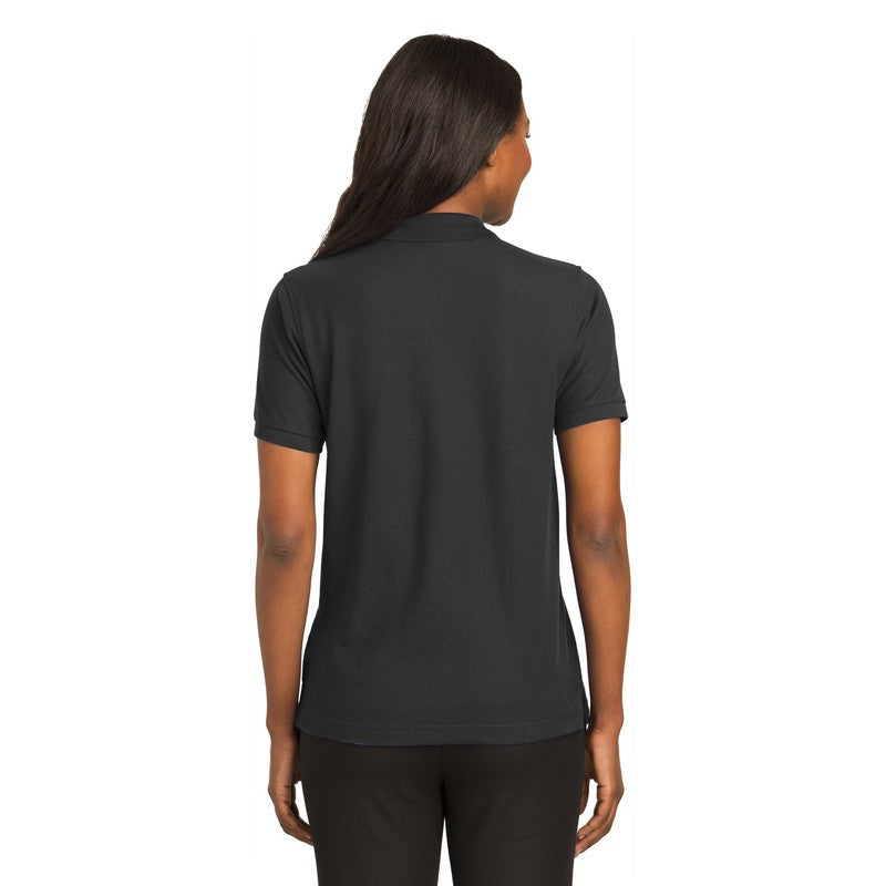 STRAYER Port Authority® Ladies Silk Touch™ Polo-Black
