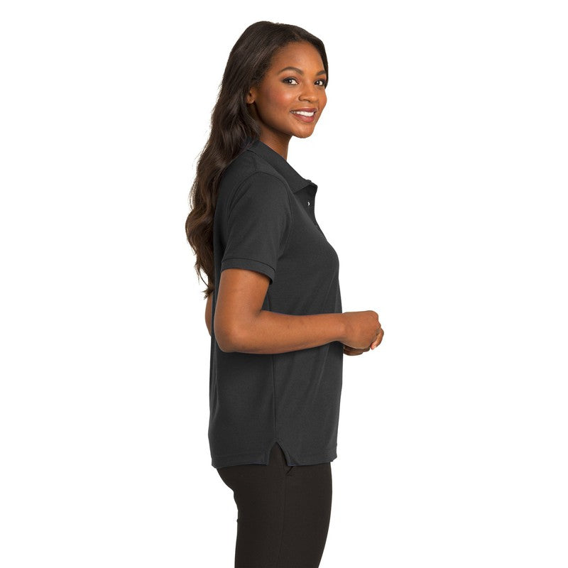 STRAYER Port Authority® Ladies Silk Touch™ Polo-Black