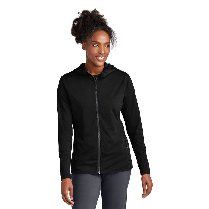 STRAYER Sport-Tek® Ladies Circuit Hooded Full-Zip - Black