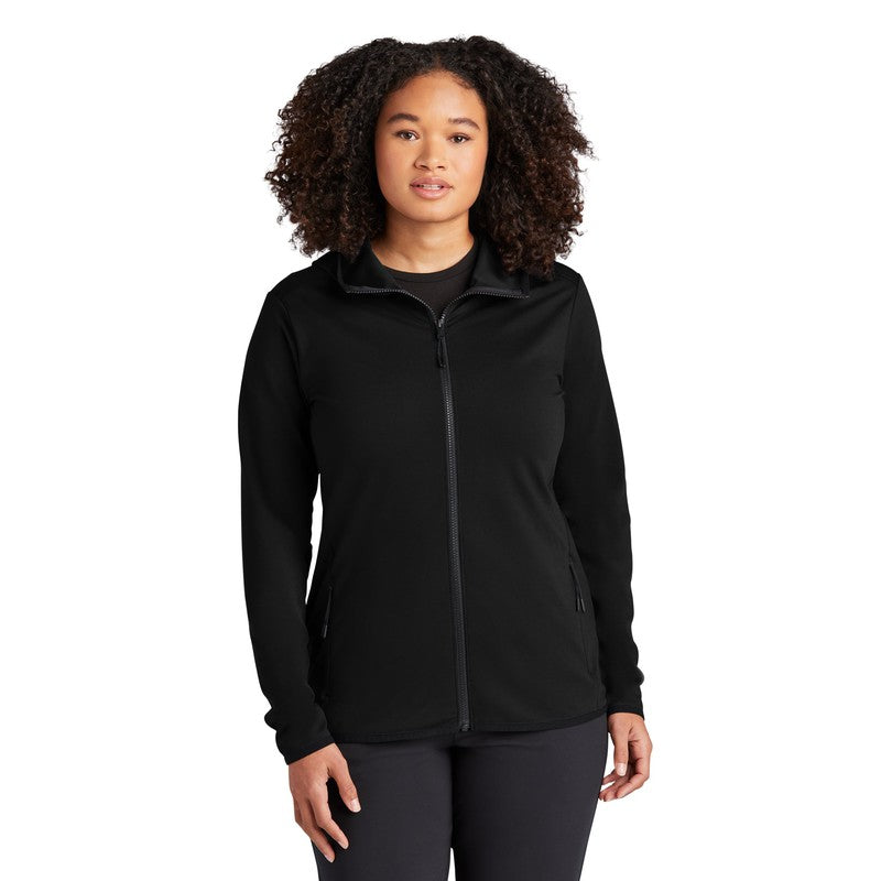STRAYER Sport-Tek® Ladies Circuit Hooded Full-Zip - Black