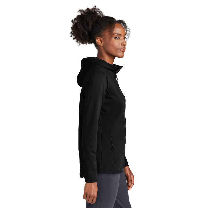 STRAYER Sport-Tek® Ladies Circuit Hooded Full-Zip - Black