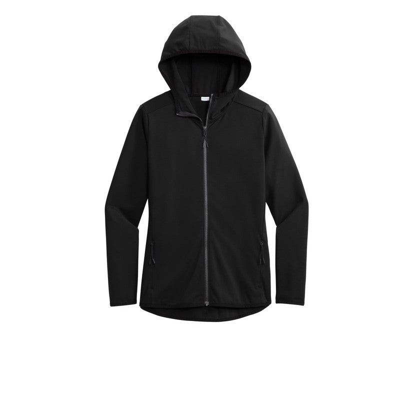 STRAYER Sport-Tek® Ladies Circuit Hooded Full-Zip - Black