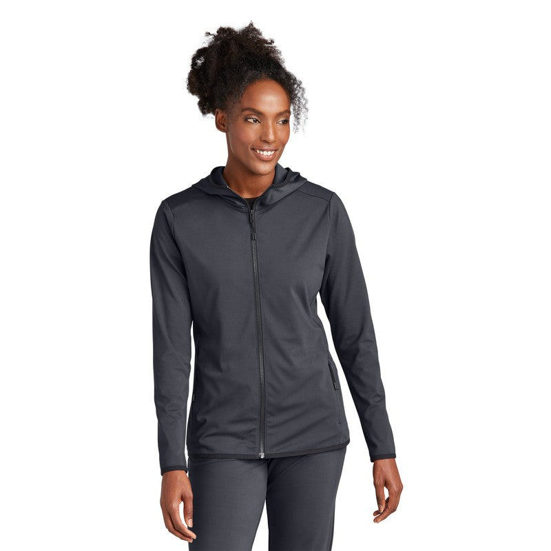 STRAYER Sport-Tek® Ladies Circuit Hooded Full-Zip - Graphite