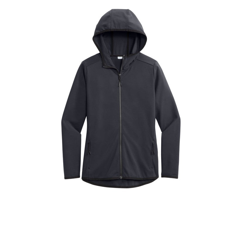 STRAYER Sport-Tek® Ladies Circuit Hooded Full-Zip - Graphite