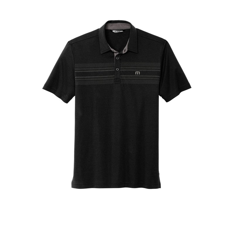 STRAYER NEW Travis Mathew Monterey Chest Stripe Polo - Black