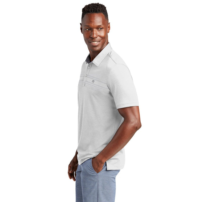 STRAYER NEW Travis Mathew Monterey Chest Stripe Polo - White