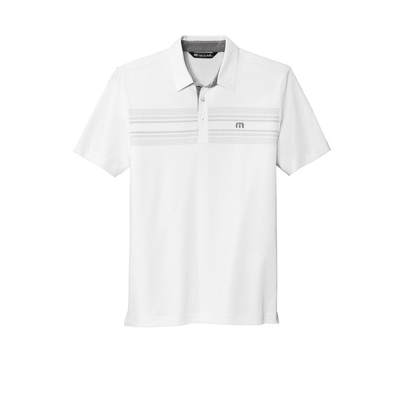 STRAYER NEW Travis Mathew Monterey Chest Stripe Polo - White