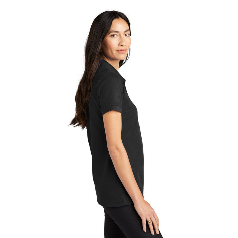 STRAYER MERCER+METTLE™ Women’s Stretch Heavyweight Pique Polo - Black