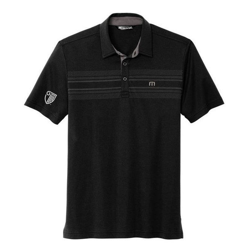 STRAYER NEW Travis Mathew Monterey Chest Stripe Polo - Black